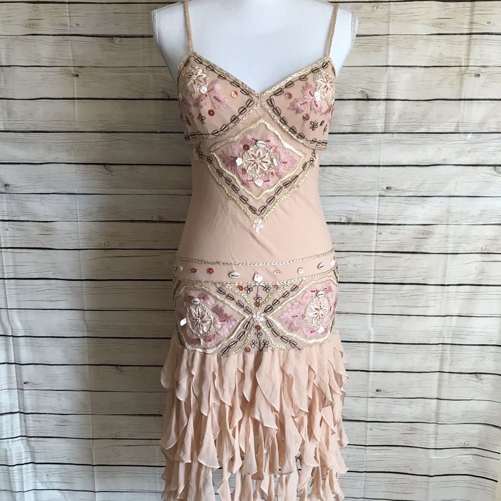 Sue Wong Beaded Flapper Dress